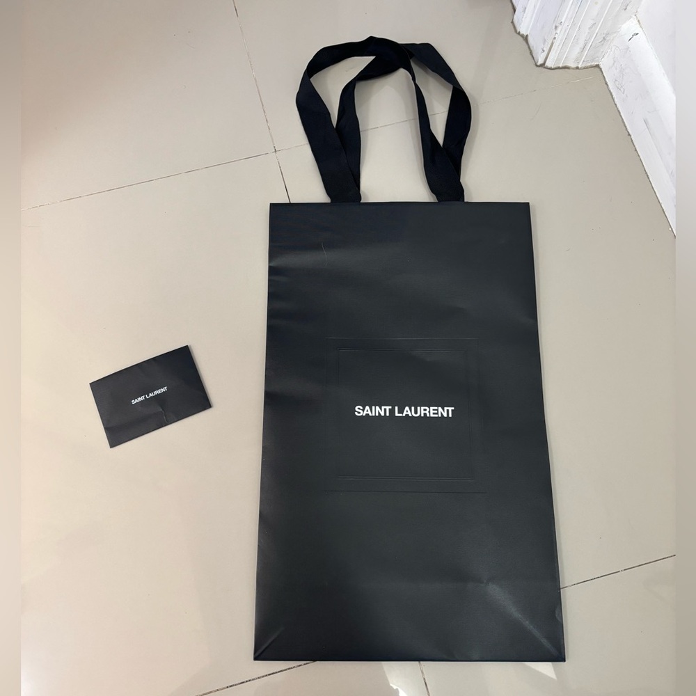 SAINT LAURENT Empty Shopper Bag with Receipt insert
